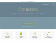 Tablet Screenshot of iheartvolunteers.com